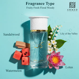 Kaaf perfume bottle with sandalwood and lotus notes