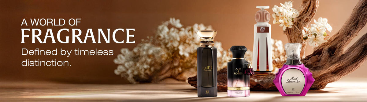 World of Fragrance perfume collection banner