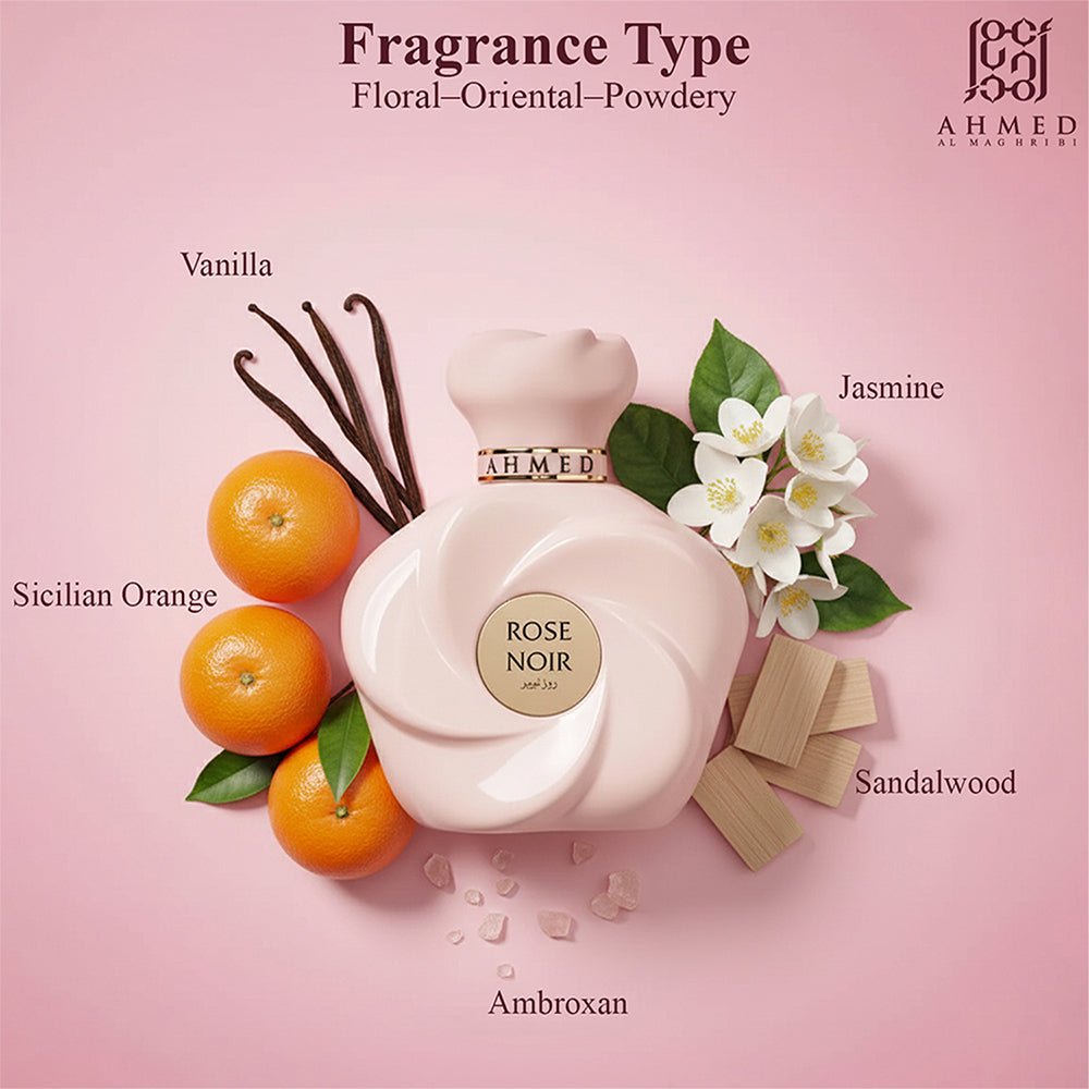 Rose Noir EDP 75ml - Ahmed Al Maghribi UK